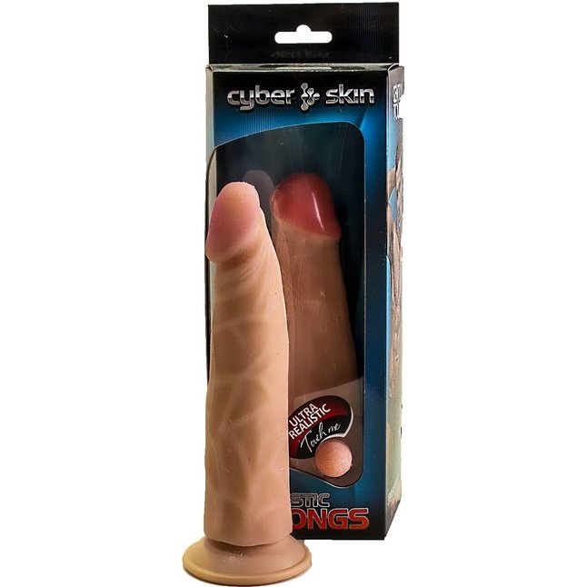 Реалистичный дилдо на присоске-подошве - 18,5 см. Фотография 2.