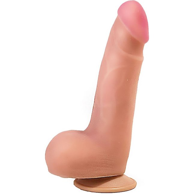 Ультрареалистичный фаллоимитатор на присоске - 18,2 см