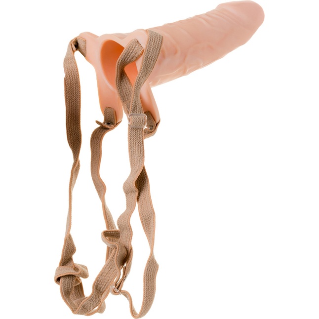 Пустотелый протез телесного цвета - 15,5 см. Фотография 7.