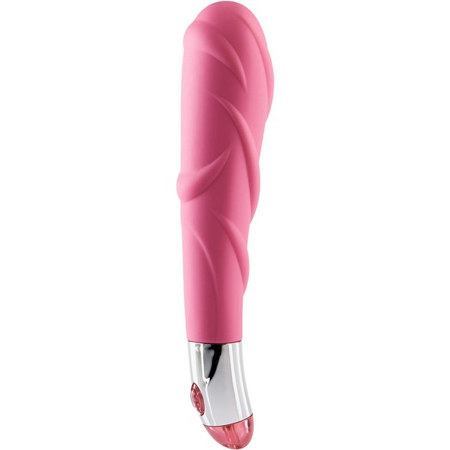 Розовый вибратор Lovely Vibes Laced - 18,5 см