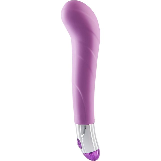 Фиолетовый вибратор Lovely Vibes G-spot - 20 см