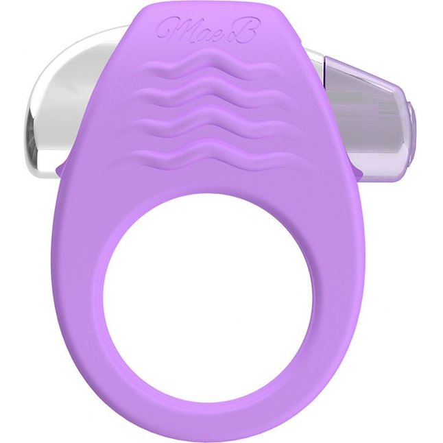 Фиолетовое эрекционное кольцо с вибрацией Stylish Soft Touch C-ring. Фотография 2.