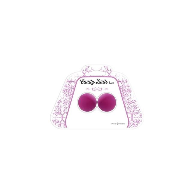 Фиолетовые вагинальные шарики Lux - Candy Balls. Фотография 2.