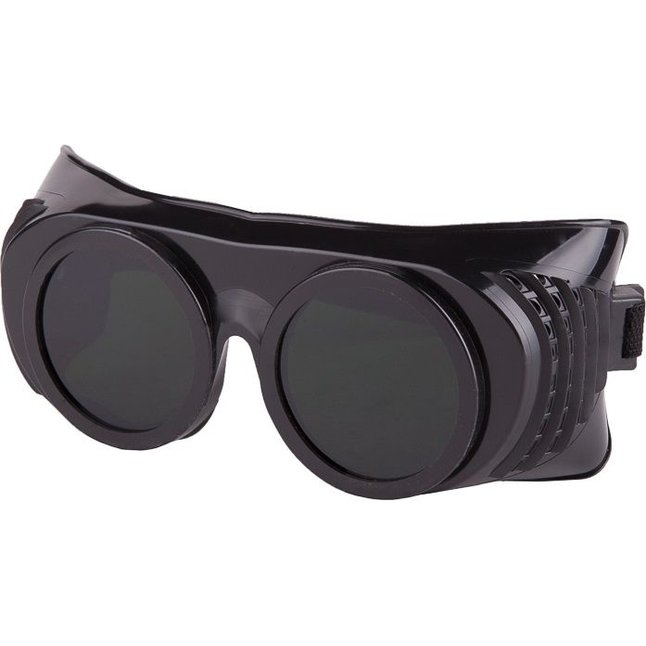 Чёрная латексная маска Крюгер с чёрными окошками - BDSM accessories