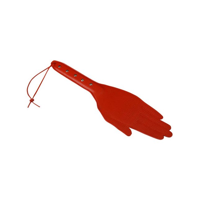 Красная хлопалка-ладошка - 35 см - BDSM accessories