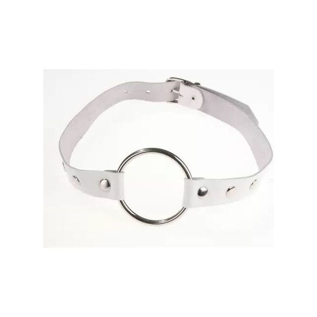 Белый кляп-рамка - BDSM accessories