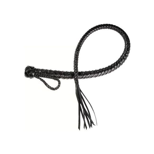 Чёрная плеть Змея - 60 см. - BDSM accessories