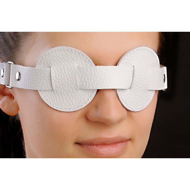Белая маска-очки - BDSM accessories