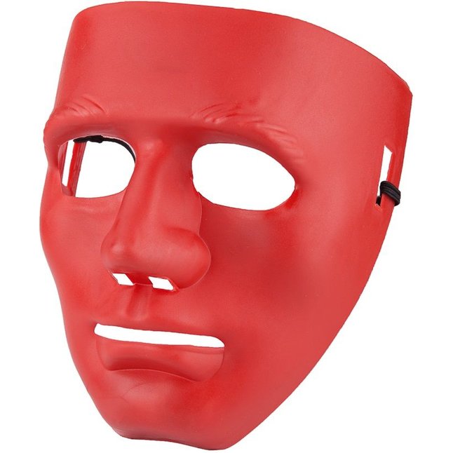 Красная маска из пластика - BDSM accessories