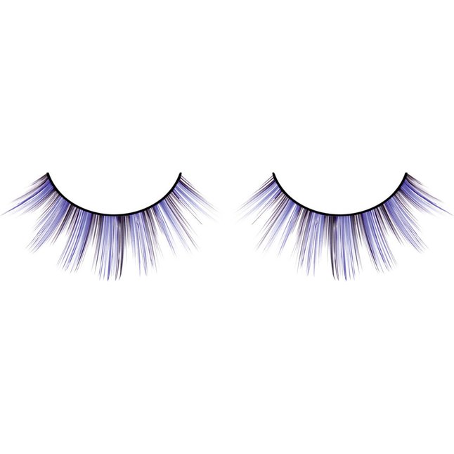 Чёрно-фиолетовые ресницы разной длины - Eyelashes Collection