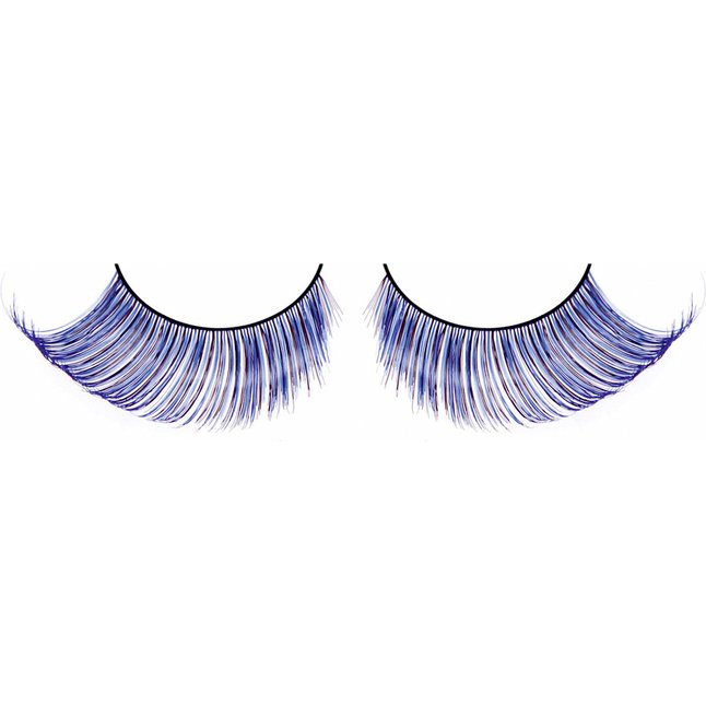 Светло-синие ресницы-перья - Eyelashes Collection