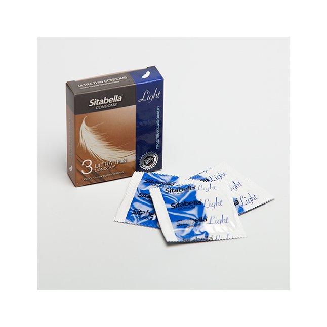 Презервативы Sitabella Light с продлевающим эффектом - 3 шт. - Sitabella condoms