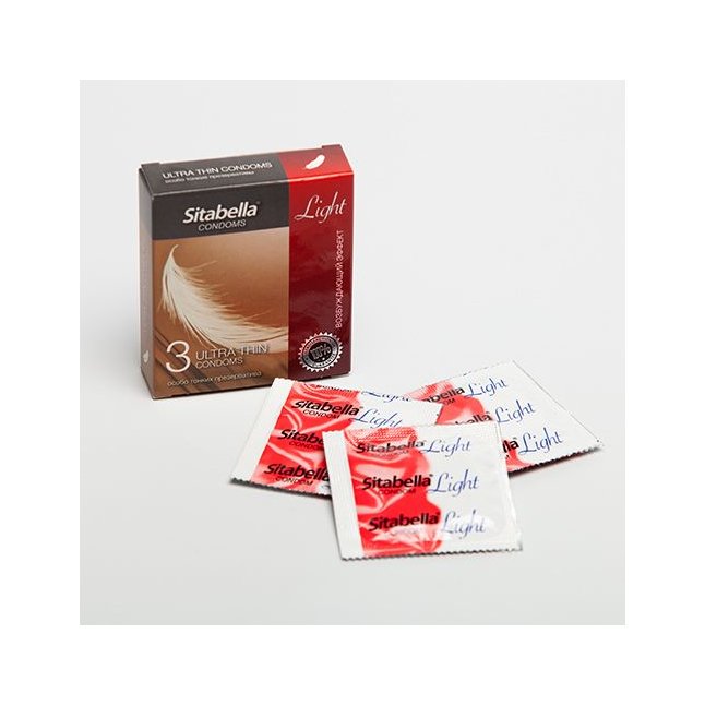 Презервативы Sitabella Light с возбуждающим эффектом - 3 шт - Sitabella condoms