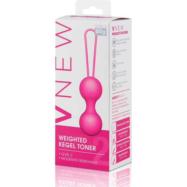 Розовые вагинальные шарики VNEW level 2. Фотография 2.