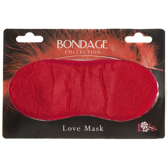 Красная маска на глаза BONDAGE - Bondage Collection. Фотография 3.