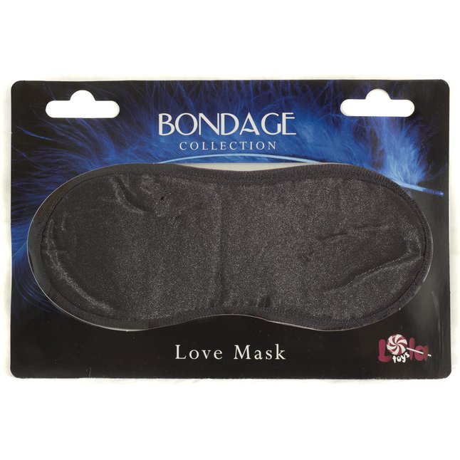 Чёрная маска на глаза BONDAGE - Bondage Collection. Фотография 3.