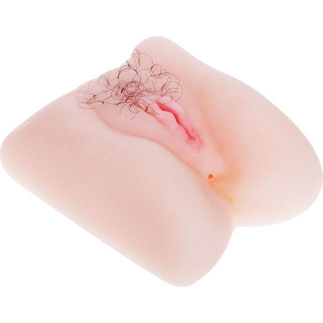Мягкая вибрирующая вагина с волосиками и анусом. Фотография 2.