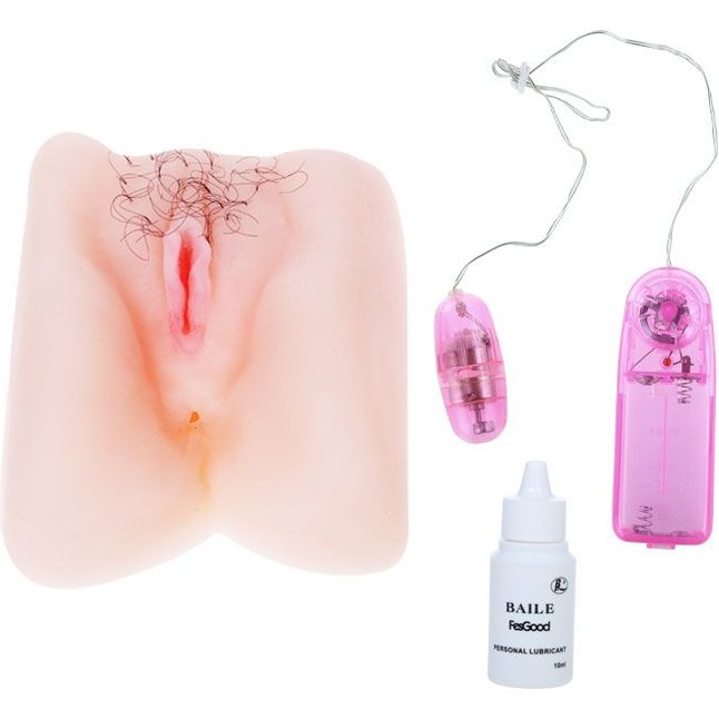 Мягкая вибрирующая вагина с волосиками и анусом. Фотография 3.