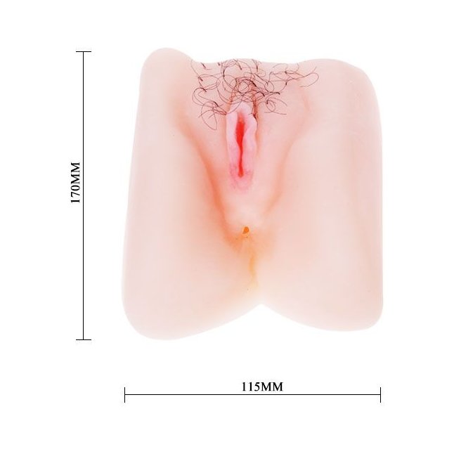 Мягкая вибрирующая вагина с волосиками и анусом. Фотография 4.