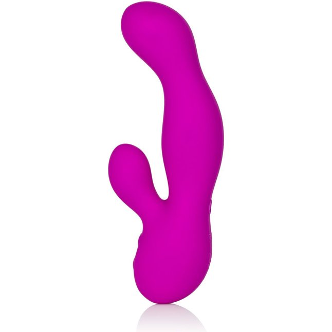 Фиолетовый вибромассажер для двойной стимуляции Vr5 - 16,5 см - Vanity. Фотография 2.