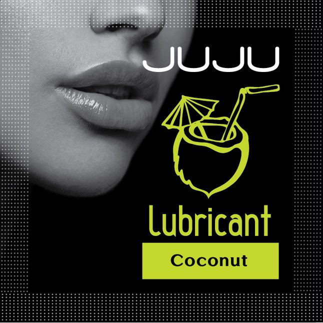 Пробник съедобного лубриканта JUJU с ароматом кокоса - 3 мл