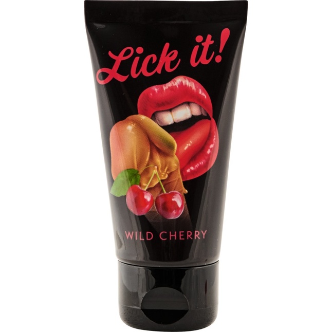 Съедобная смазка Lick It со вкусом вишни - 50 мл - Lick it