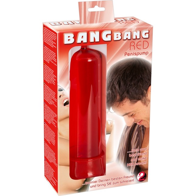 Красная вакуумная помпа BANG BANG - You2Toys. Фотография 5.