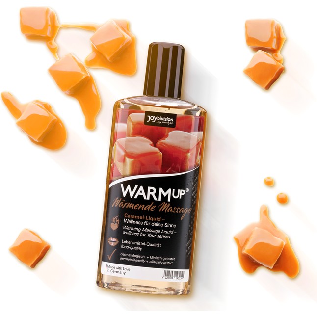 Разогревающее масло WARMup Caramel - 150 мл. Фотография 2.