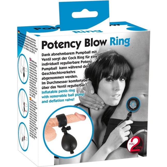 Кольцо для пениса Potency Blow с подкачкой - You2Toys. Фотография 5.