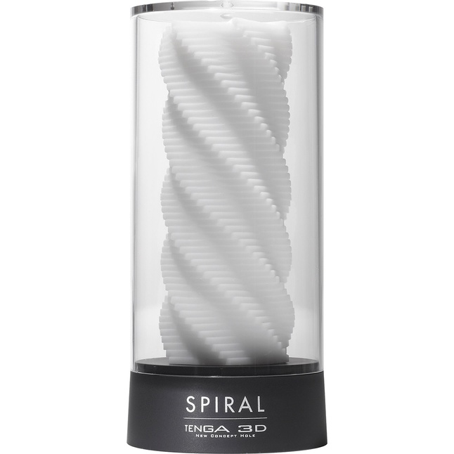 Белый 3D мастурбатор SPIRAL - TENGA 3D Series. Фотография 2.