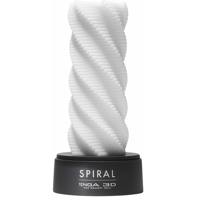 Белый 3D мастурбатор SPIRAL - TENGA 3D Series