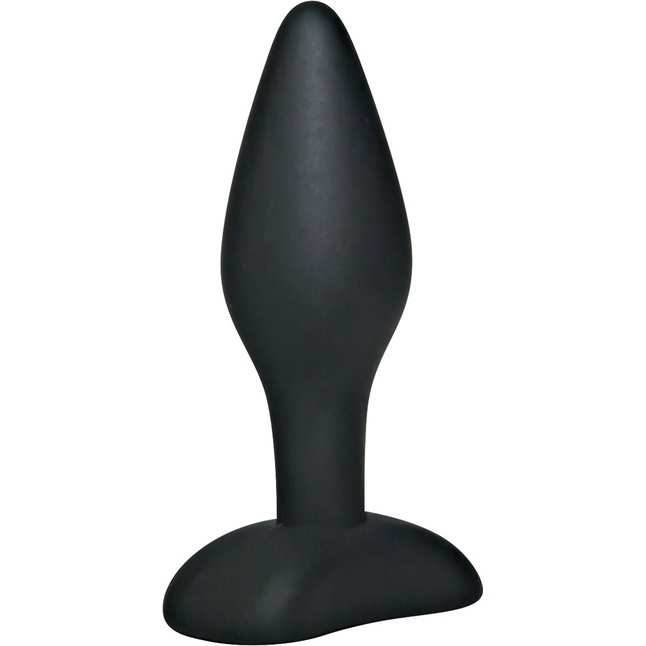 Чёрный анальный стимулятор Silicone Butt Plug Small - 9 см - You2Toys. Фотография 2.