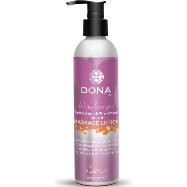 Увлажняющий массажный лосьон DONA Sassy Tropical Tease - 235 мл - DONA