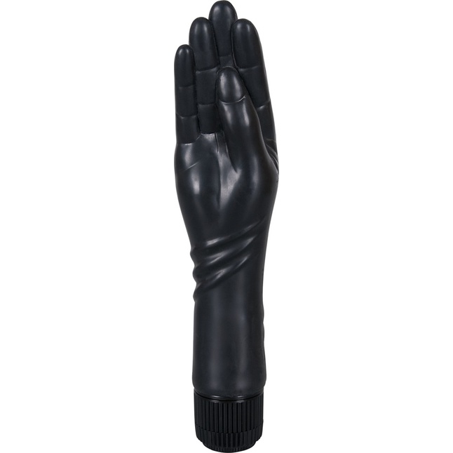 Чёрный вибромассажер-рука для фистинга - 25 см - You2Toys