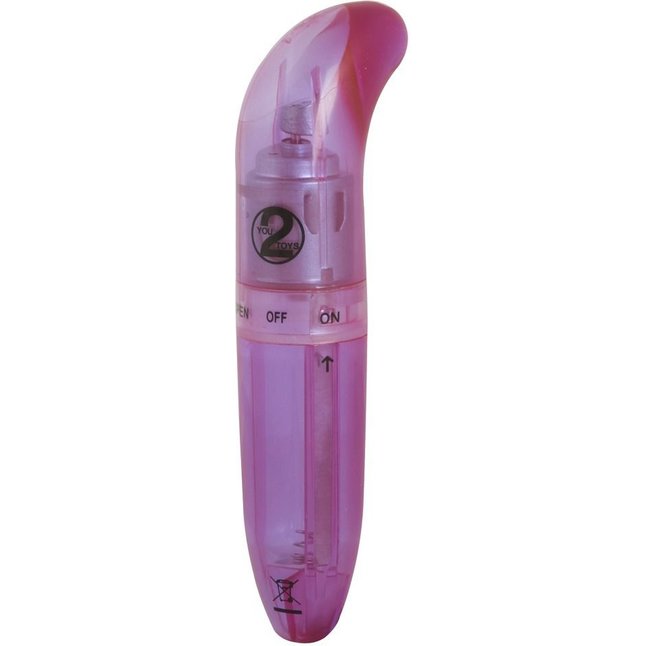Фиолетовый вибратор для стимуляции G -spot - 12 см. - You2Toys. Фотография 2.