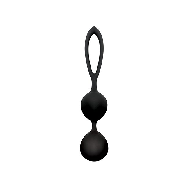 Чёрные вагинальные шарики из силикона BLACKBERRIES PUSSY SILICONE - Silicone