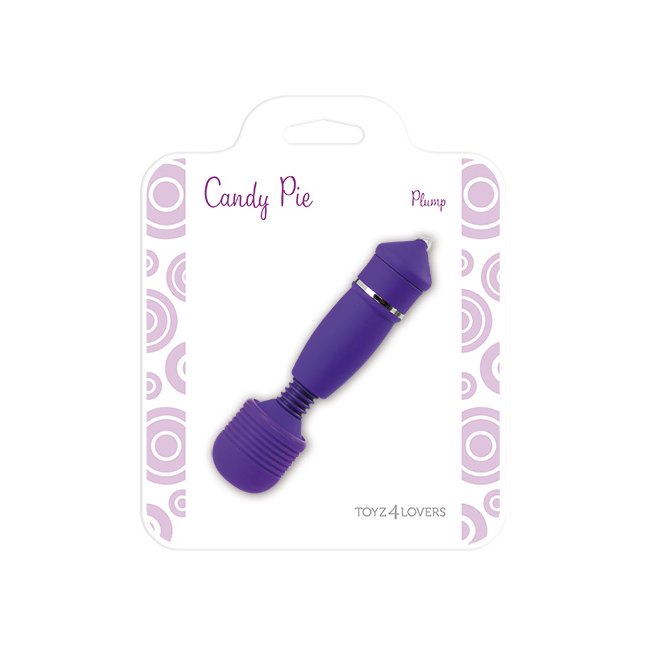 Фиолетовый вибромассажер STIMULATOR CANDY PIE PLUMP - Candy Pie. Фотография 2.
