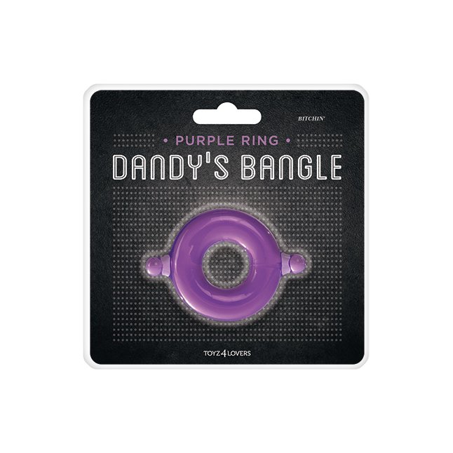 Фиолетовое эрекционное кольцо COCK RING BITCHIN - Dandy s Bangle. Фотография 2.