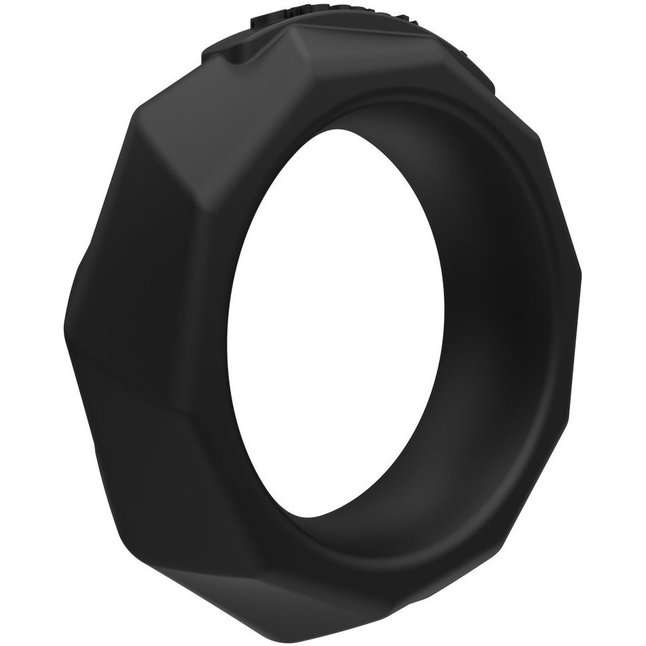 Черное эрекционное кольцо Maximus 45 - Эрекционные кольца. Фотография 2.