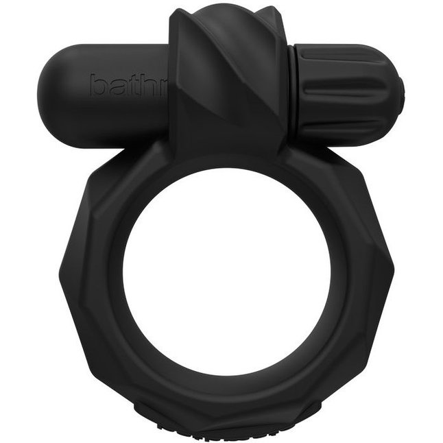 Черное эрекционное виброкольцо Maximus 45 Vibe - Эрекционные кольца