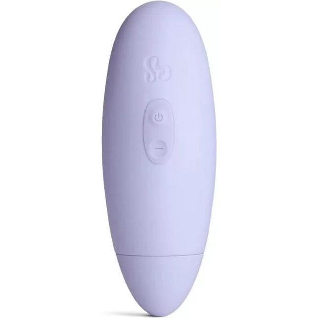 Фиолетовый вакуумный стимулятор клитора So Divine Pearl - 10 см. Фотография 4.