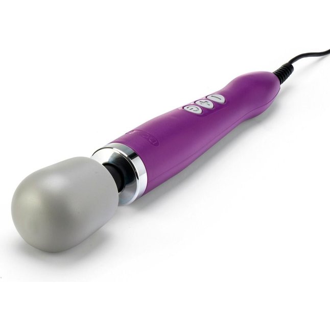 Фиолетовый жезловый вибратор Doxy Original Massager. Фотография 2.