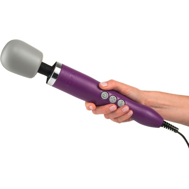 Фиолетовый жезловый вибратор Doxy Original Massager. Фотография 3.