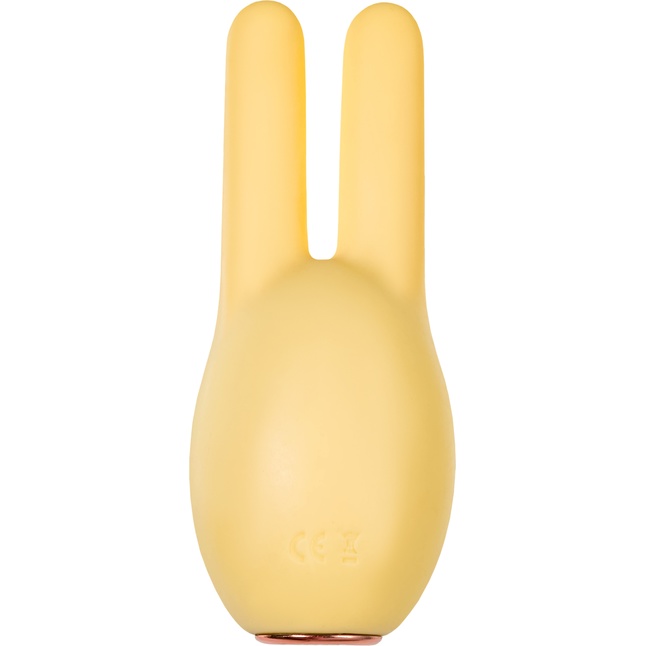Желтый клиторальный стимулятор с ушками Mr. Bunny. Фотография 5.