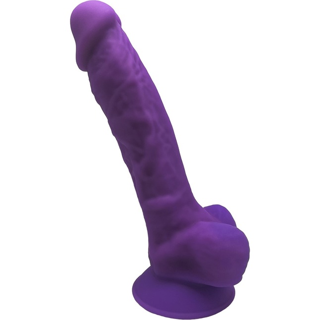 Фиолетовый фаллоимитатор Model 1 - 17,6 см - SILEXD
