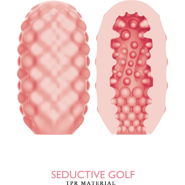Розовый мастурбатор-яйцо Seductive Golf - Pretty Love. Фотография 2.