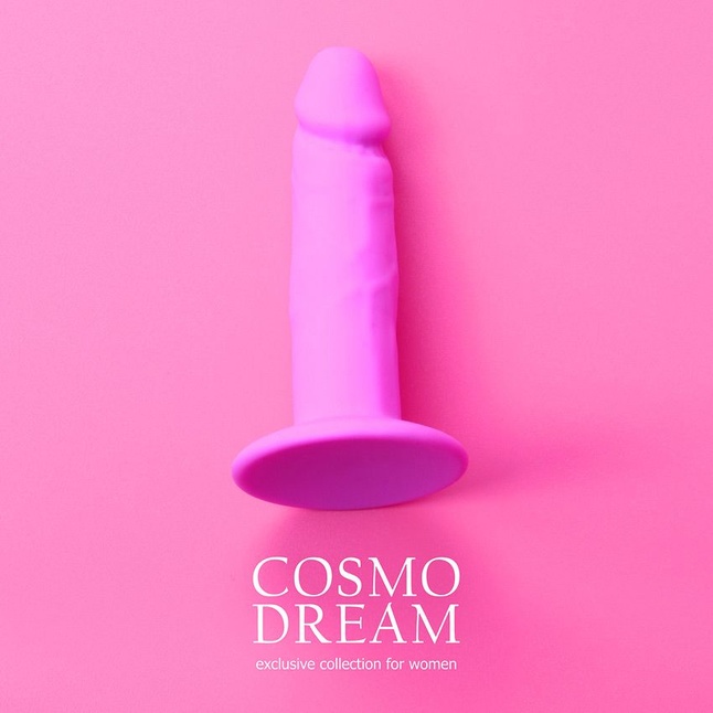 Розовый анальный фаллоимитатор - 10 см - COSMO DREAM. Фотография 4.