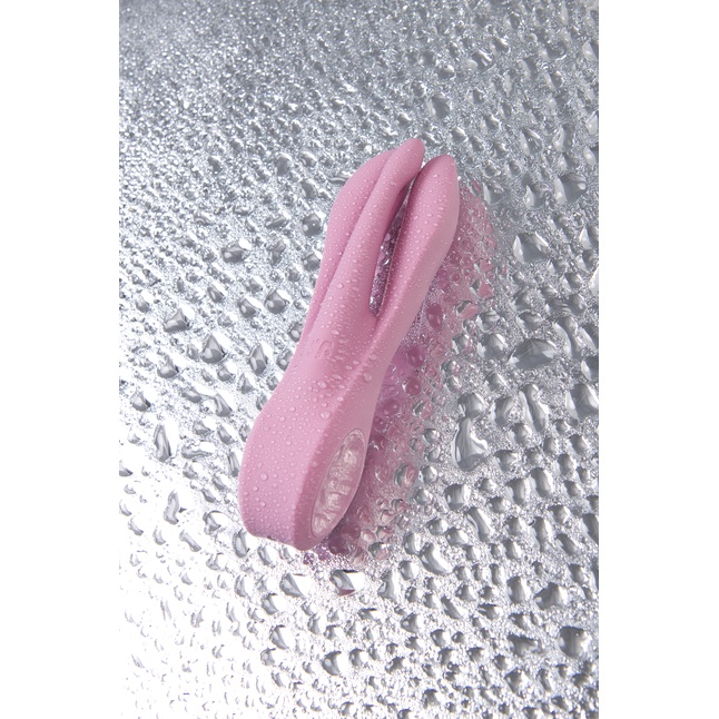 Розовый вибратор Threesome 1 с пальчиками. Фотография 14.