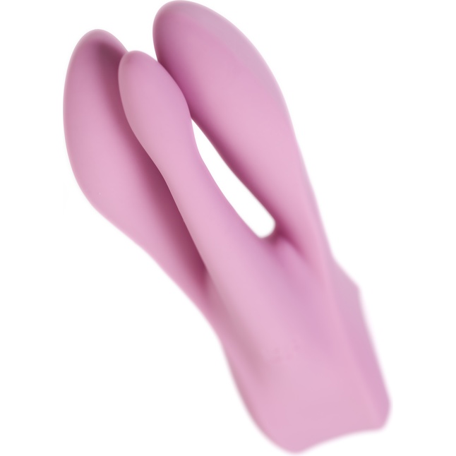 Розовый вибратор Threesome 1 с пальчиками. Фотография 7.