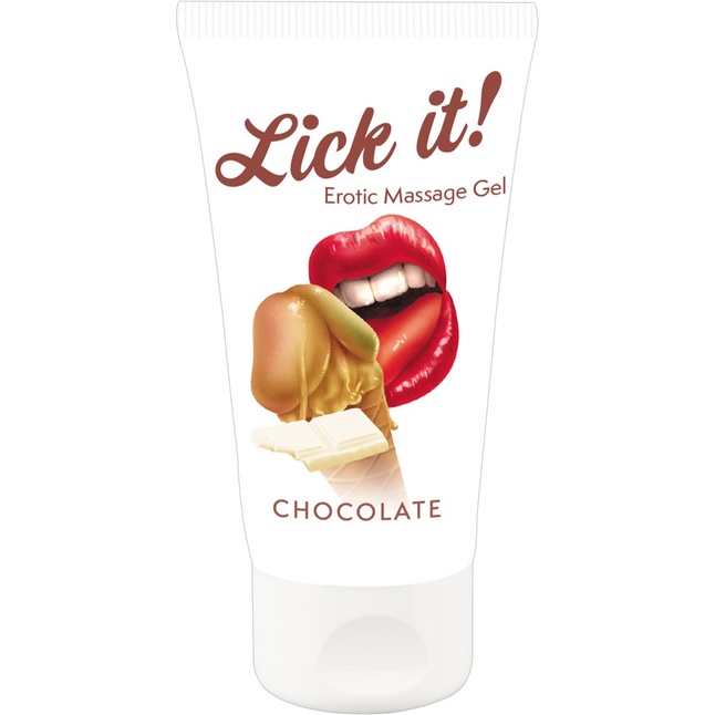 Лубрикант на водной основе Lick it! Chocolate с ароматом шоколада - 50 мл - Lick it